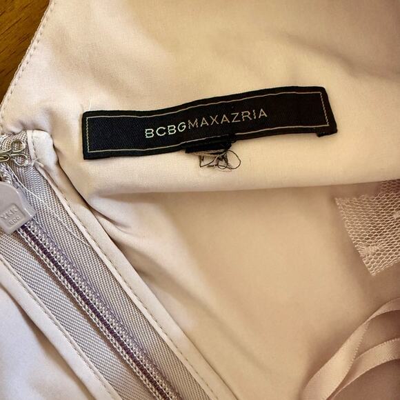 BCBGMAXAZRIA Ruffled Point D'esprit Gown - Picture 5 of 10